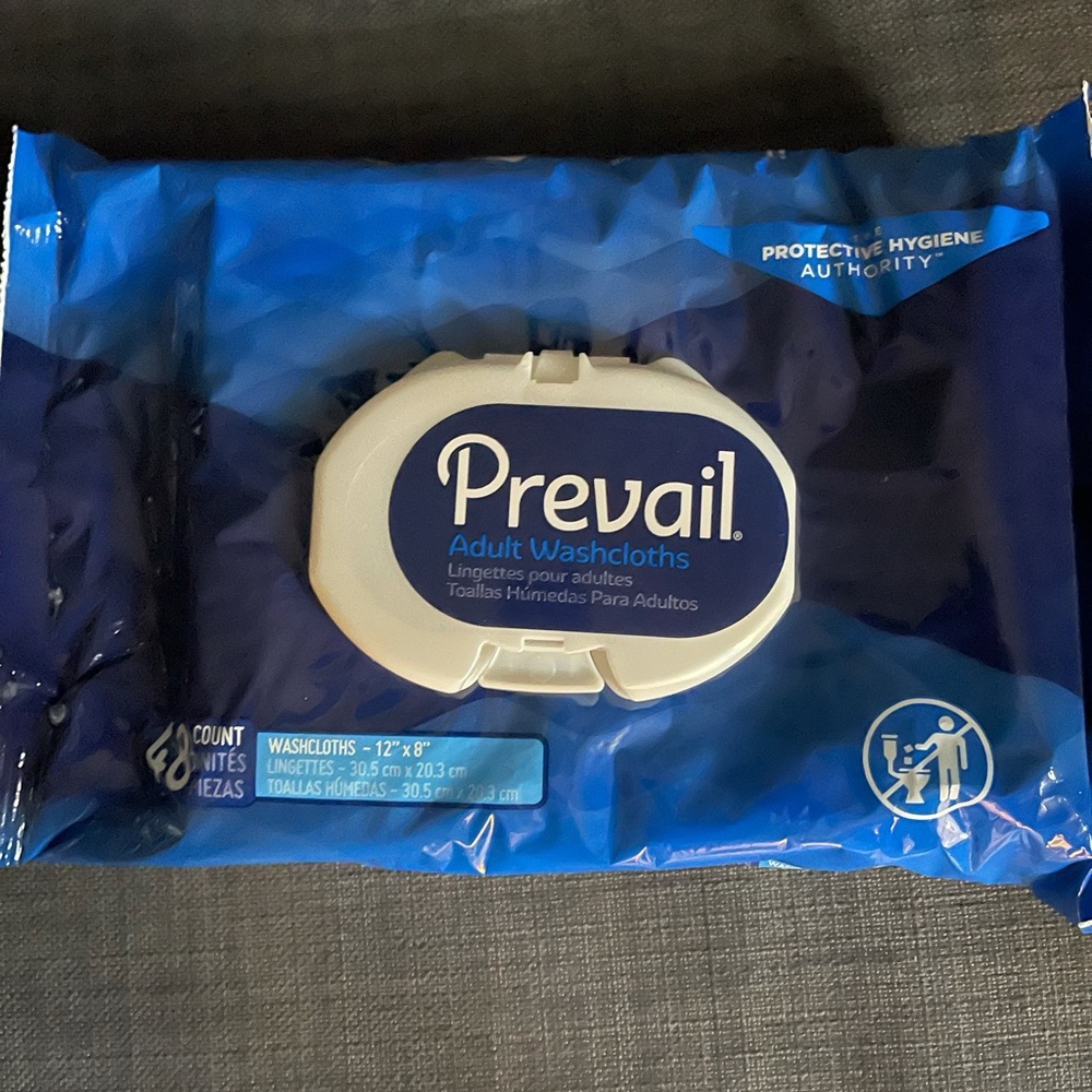 Prevail adult washcloths